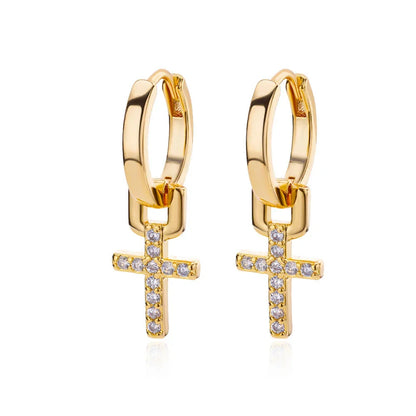 Freshwater Ocean Starfish Shell Hoop Earrings For Women Elegant Stainless Steel Gold Color Aretes Christmas jewelry accessories