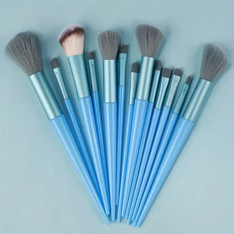 13-Piece Makeup Brush Set | Soft Fluffy Foundation Blush Highlighter Brush Kit