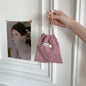 Corduroy Drawstring Pouch | Versatile Storage Bag for Jewelry, Cosmetics, and Small Essentials