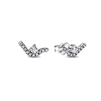 European New 925 Silver Butterfly Flower Stud Earrings, Fit Women's Festival Exquisite Charm Jewelry Gifts