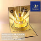 3D Music Light Birthday Card | Pop Up Cake Musical Greeting with Envelope