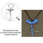 Luminous Dragon Necklace Glowing Night Fluorescence Silver Plated Glow In The Dark Necklace