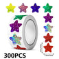 100-500PCS Heart Thank You Stickers | Small Roll Packaging Stickers for Photocard Decor