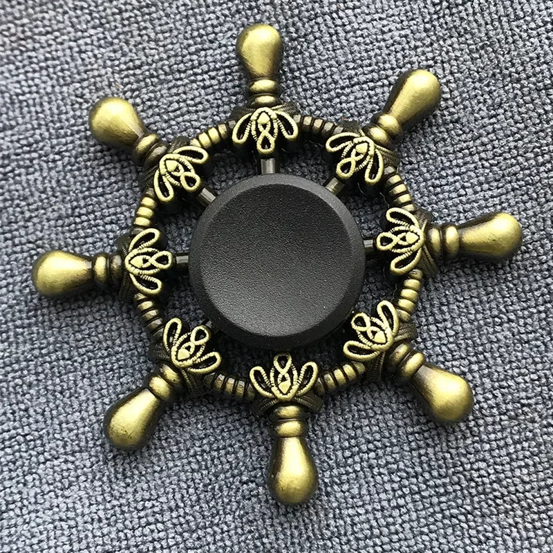 Bronze Metal Alloy Fidget Spinner | R188 Mute Bearing Hand Spinner for Stress Relief