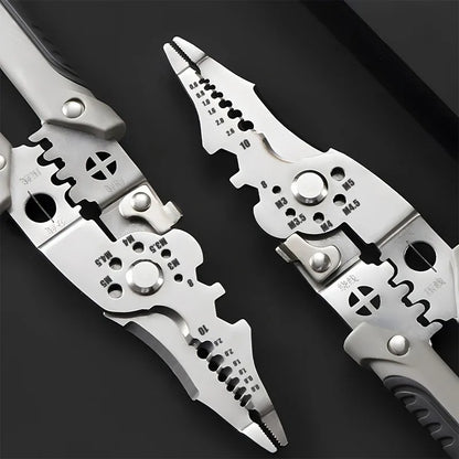 6-in-1 Multifunctional Electrician Pliers | Wire Stripper, Cutter, and Crimper