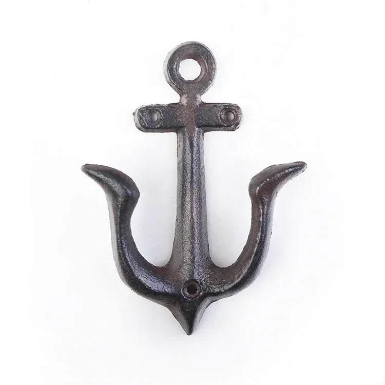 Animal Shape Ironwork Metal Hooks Clothes Hat Key Retro Style Originality Wall Hooks Villa Courtyard Wall Mounted Decorate home