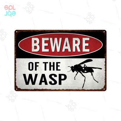 Wildlife Warning Signs Beware Of The Pig Snakes Metal Sign Animals Tin Plate Wild Forest Warning Plaque Retro Wall Stickers Sign