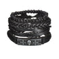 MeMolissa New Fashion Braided Wrap Leather Bracelets for Men High Quality Vintage Charm Wood Beads Ethnic Tribal Wristbands