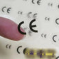 1cm Round CE Sticker | White, Silver, Holographic, Clear Base Circle Label 500pcs