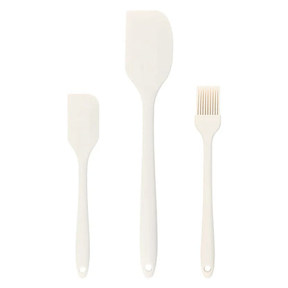 3-Piece Silicone Baking Spatula Set | All-in-One Kitchen Baking Tools