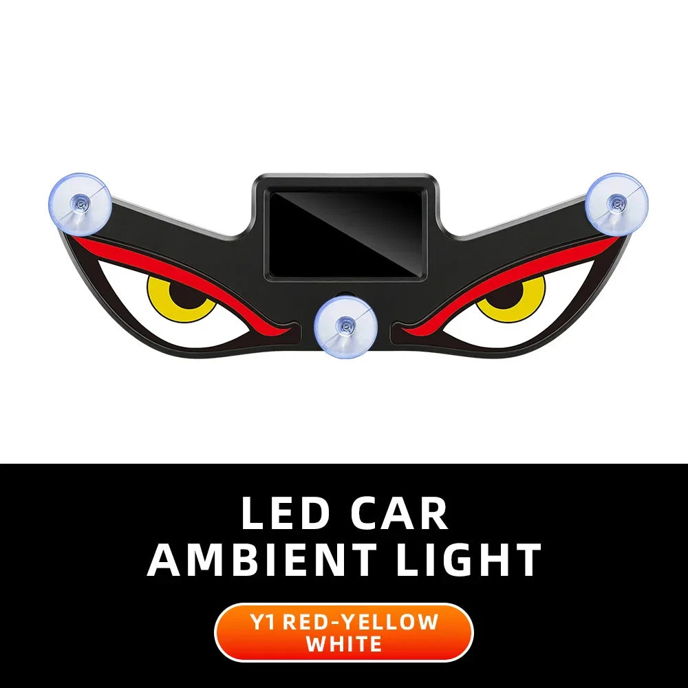 Solar Devil’s Eye Car Window Light | USB-C Rechargeable Flashing Warning Lamp
