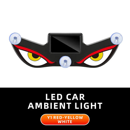 Solar Devil’s Eye Car Window Light | USB-C Rechargeable Flashing Warning Lamp