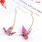 Origami Crane Earrings | Handcrafted Paper Bird Jewelry