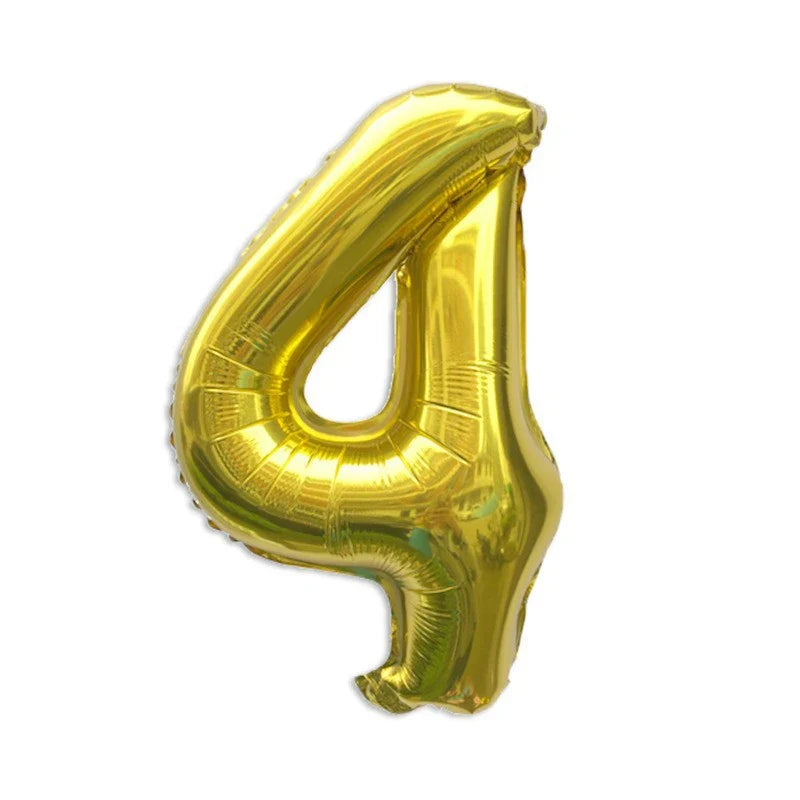 32 Inch Gold Foil Number Balloons | Birthday Party Decorations