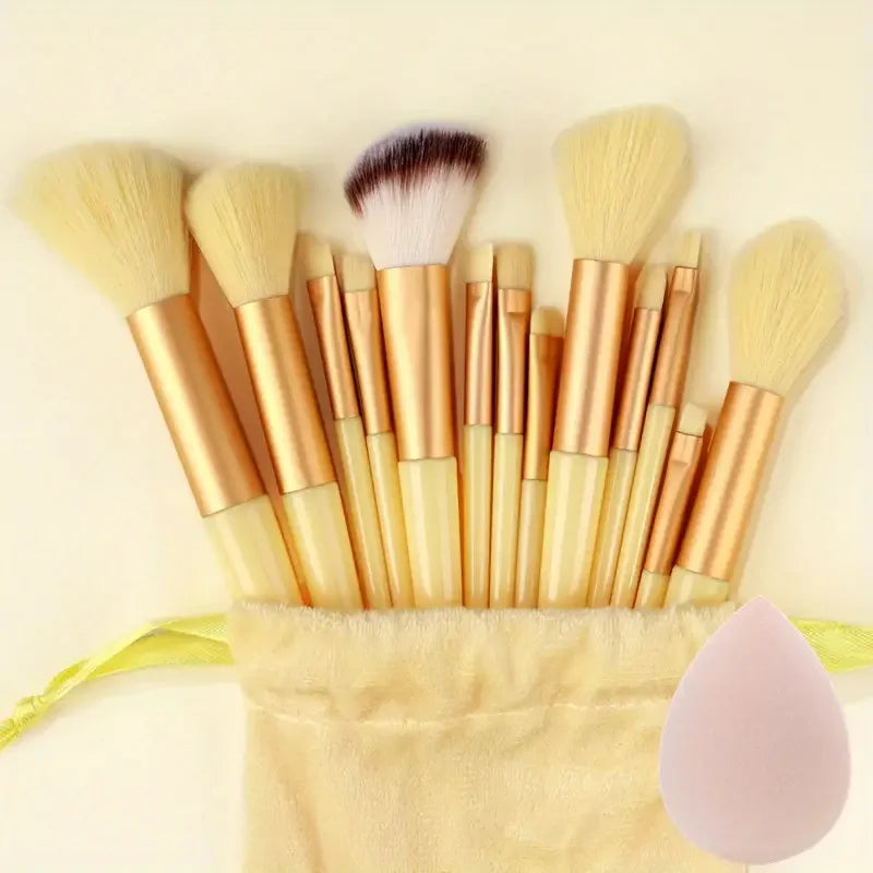 13-Piece Makeup Brush Set | Soft Fluffy Foundation Blush Highlighter Brush Kit