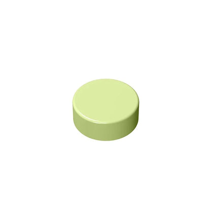 Gobricks GDS-612 Flat Tile 1x1 Round | Compatible Building Block