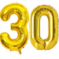 Large Gold Number Balloon 40 Inch | Milestone Birthday & Anniversary Decoration