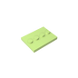 Gobricks GDS-980 Tile, Modified 3 x 4 with 4 Studs in Center | Compatible Building Block for DIY and MOC