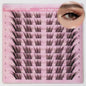 Natural Eyelash Clusters DIY 3D Cat Eye Lashes | C Curly Individual Lashes
