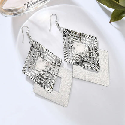 Floating Earrings Valentine's Day Love Pendant Earrings Elegant Long Women's Floating Hook Earrings Exaggerated Metal Pendant