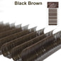 NATUHANA Caramel Colored Lashes | Individual Faux Mink Eyelashes