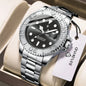 New Automatic Watch Mens Sports Bezel Gray Digital Luxury Watches For Man Fashion Quartz Wristwatches Gifts Men Tudo Por 1 Real