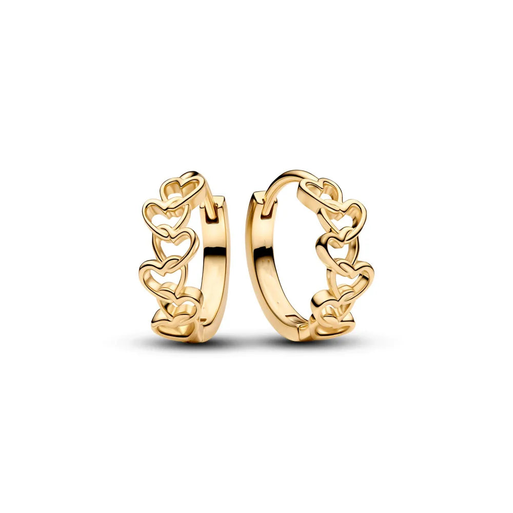 2026 New 925 Silver Elephant Cherry Blossom Butterfly Heart Earrings, a delicate choice for women's fashion jewelry