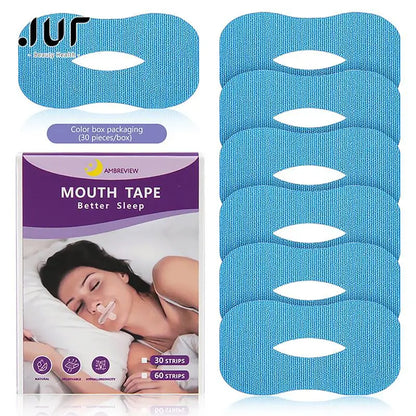 10/30 Pack Anti-Snoring Mouth Stickers | Night Sleep Aid for Nasal Breathing