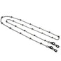JWER Fashion Woman Sunglasses Chain Cylinder Bead Chain Anti-Falling Glasses Eyeglasses Cord Necklace Mask Chain for Women Gifts
