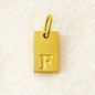 SUNIBI Alphabet Charm Pendant for Necklaces Stainless Steel Jewelry DIY Engraved Lettering Accessories Women's Fashion Jewelry