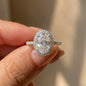 925 Sterling Silver Oval Wedding Rings For Women Luxury Promise Engagement Bridal Fine Jewelry Cubic Zirconia Anniversary Ring