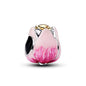 Hot selling 925 silver pink series flower dog paw heart-shaped pendant, Fit original bracelet DIY accessories, exquisite jewelry