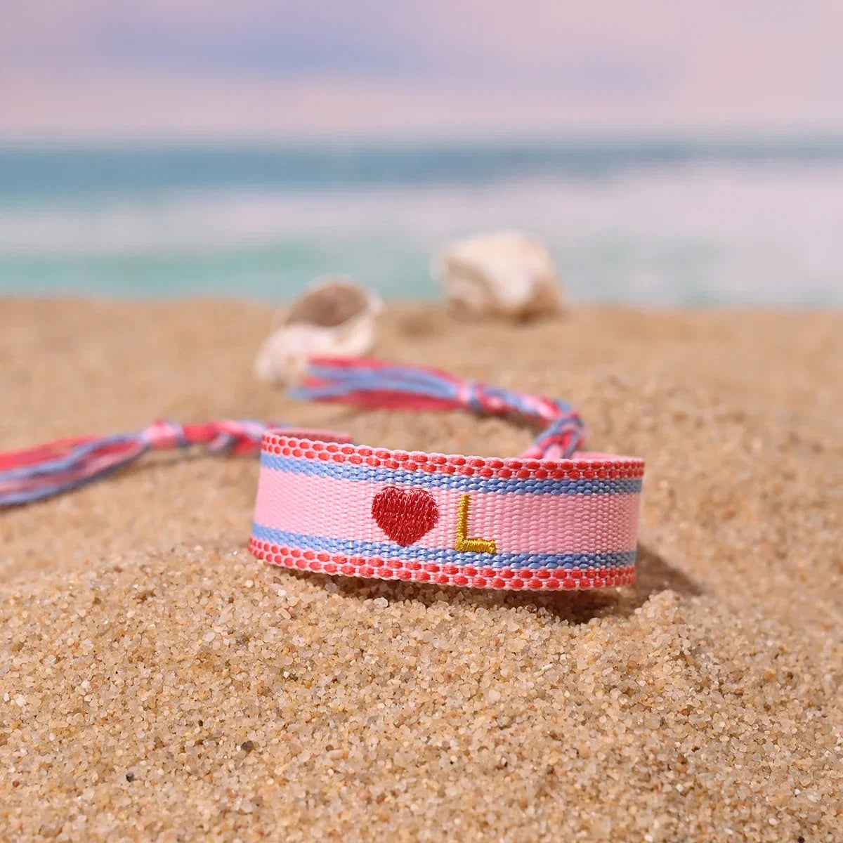 Handwoven Initial Letter Bracelet | Personalized Friendship Gift for Women