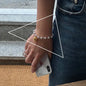 Sterling Silver plated Thai Silver Bracelet for Women Vintage Geometric Heart Love Lucky Punk Jewelry 2023 New Dropship
