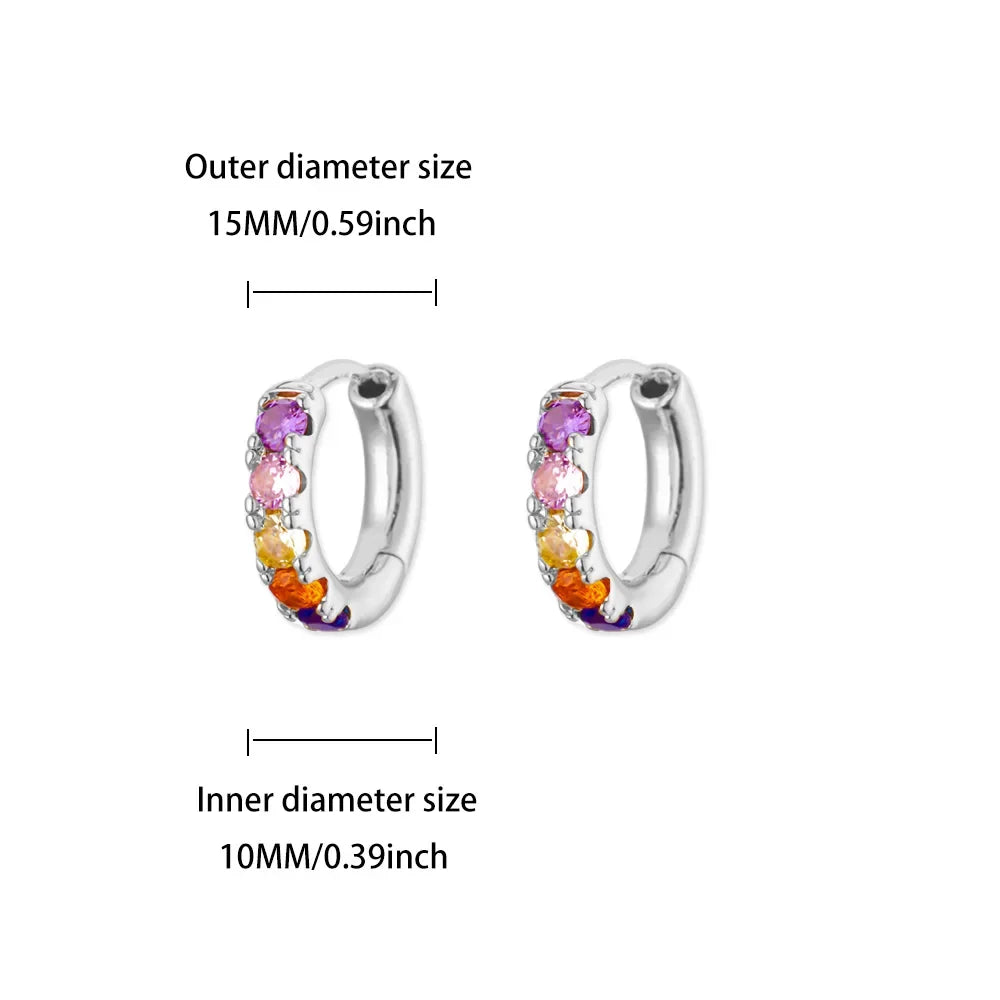 Luxury Zircon Hoop Earrings for Women Gold Color Stainless Steel Butterfly Heart Snake Earring Fashion Party Wedding Jewelry Gif