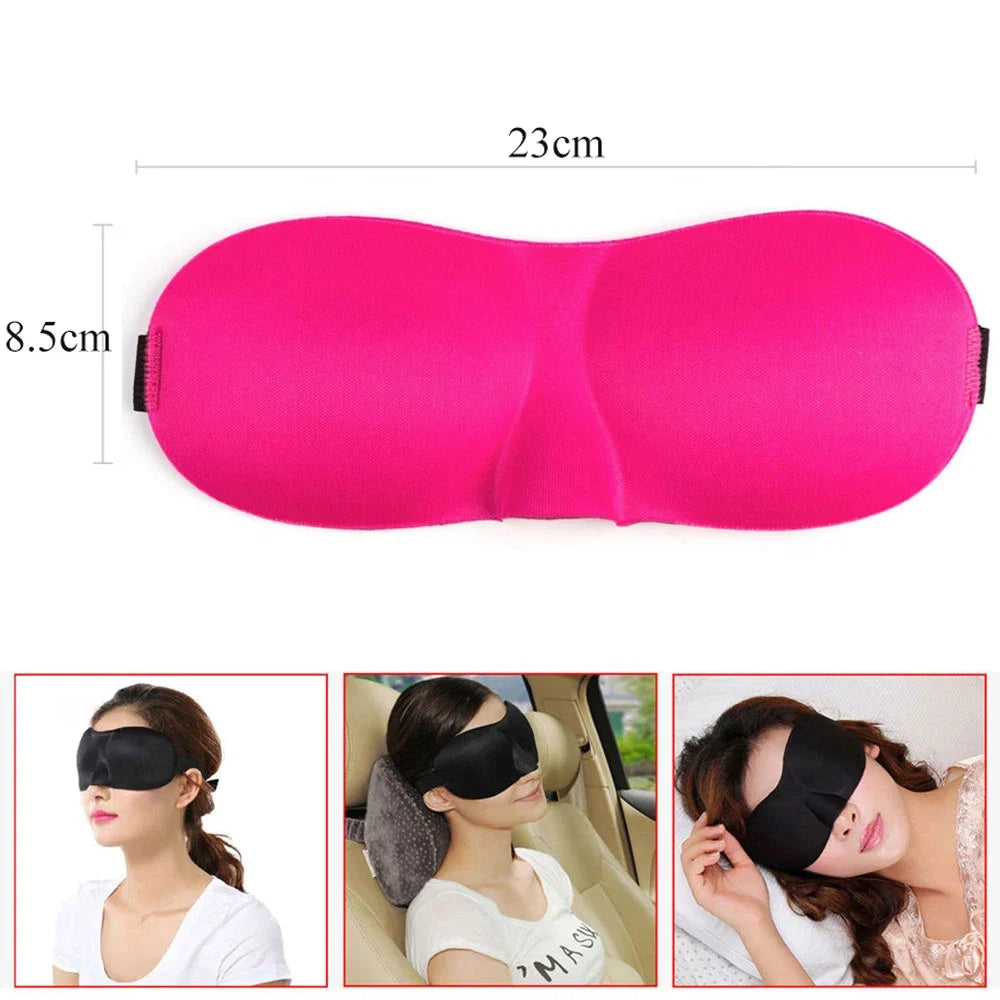 3D Breathable Sleeping Eye Mask | Light Blocking Sleep Aid for Travel and Home