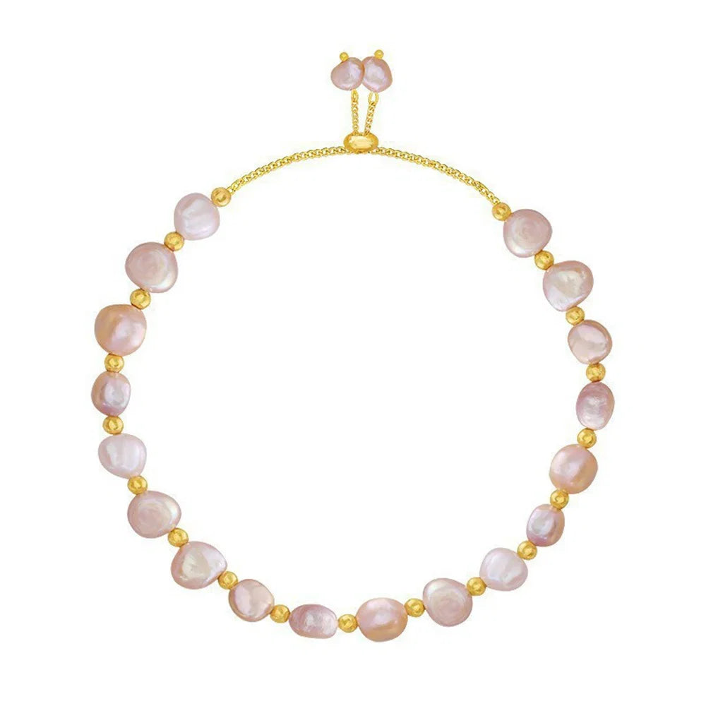 Elegant Pearl Bracelet Baroque Simulated Pearl Women Bracelet Bangles Ladies Fashion Charm Jewelry For Birthday Party Gifts
