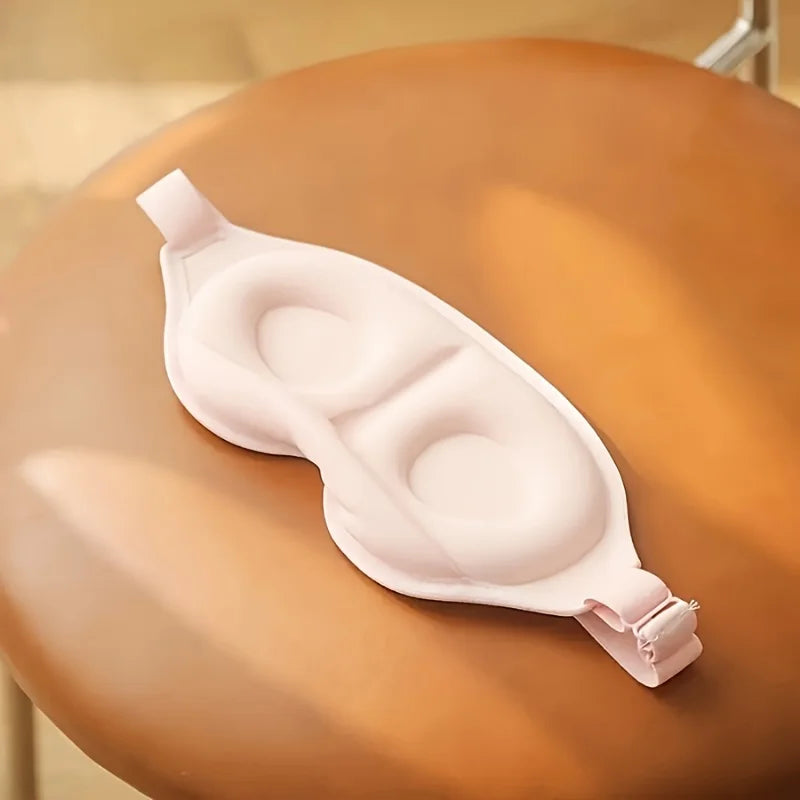 3D Contoured Sleep Mask for Adults and Kids | Light Blocking Eye Cover