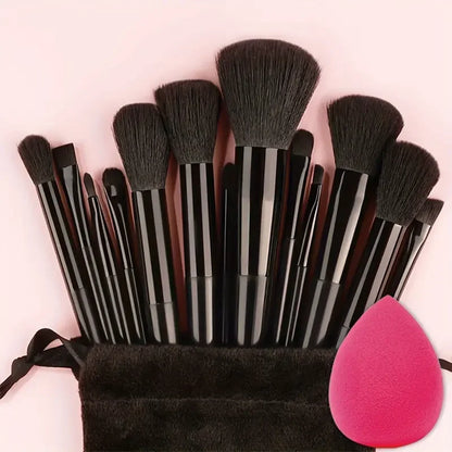 13-Piece Makeup Brush Set | Soft Fluffy Foundation Blush Highlighter Brush Kit