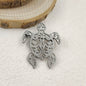 Creative punk style hollow fun turtle stainless steel gold-plated 18K brooch, black suit accessories, wedding matching set
