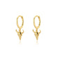 CIAXY Retro Cow Head Earrings for Women Men | 14K Gold Plated Animal Drop Earrings