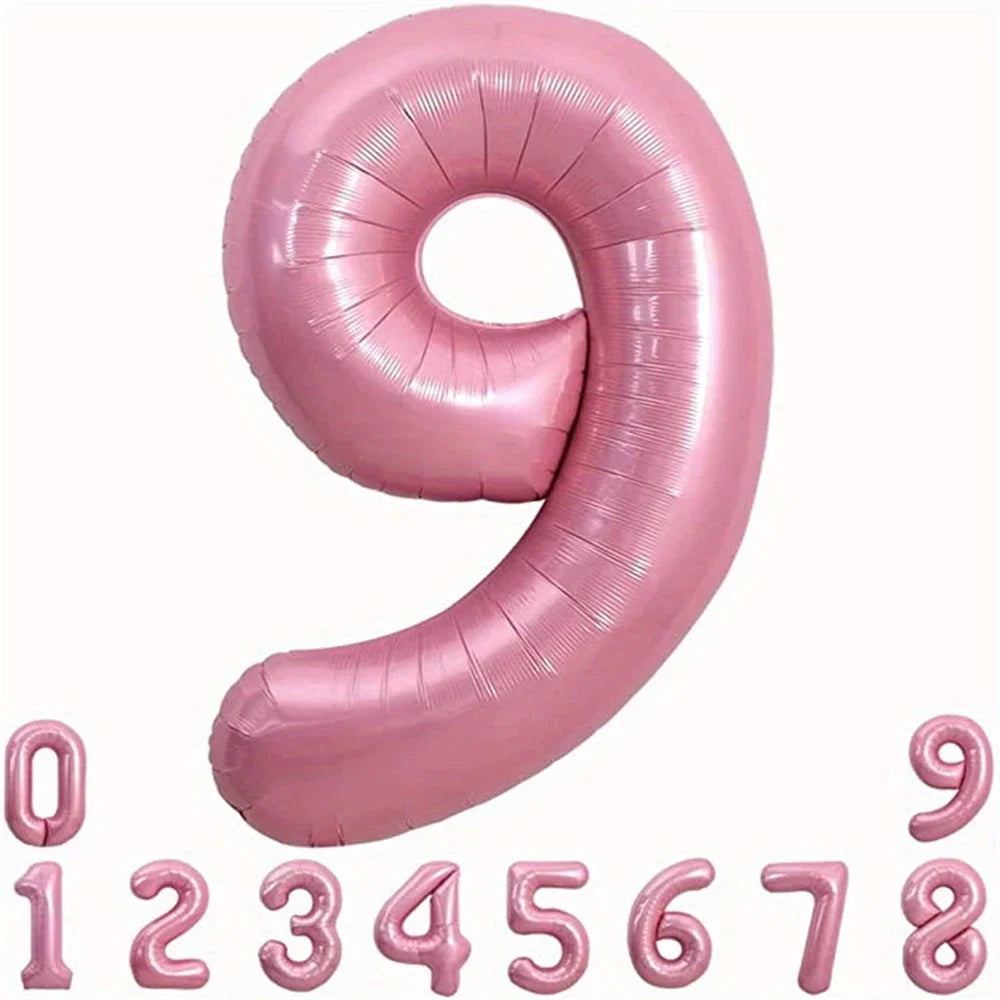 40-Inch Pink Foil Number Balloon | Birthday Party Decoration