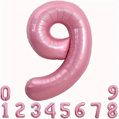 40-Inch Pink Foil Number Balloon | Birthday Party Decoration
