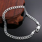8 Inch 18K Gold Bracelet 5MM Sideways Chain Bracelet For Woman Men Fashion Wedding Engagement 925 Sterling Silver Jewelry Gifts