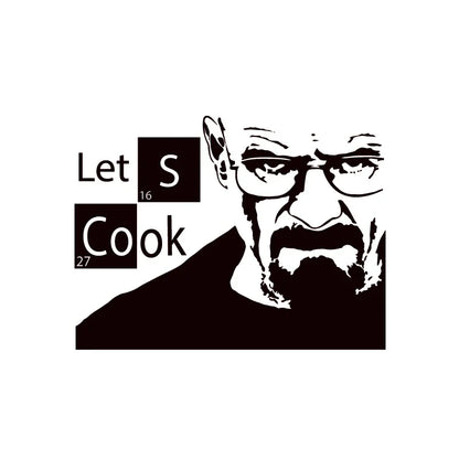 Instant Pot Vinyl Sticker | Kitchen Lets Cook Pressure Cooker Decal, Breaking Bad Heisenberg Waterproof Sticker