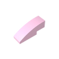 Gobricks GDS-657 Slope, Curved 3 x 1 | Compatible Building Block for Creative Construction