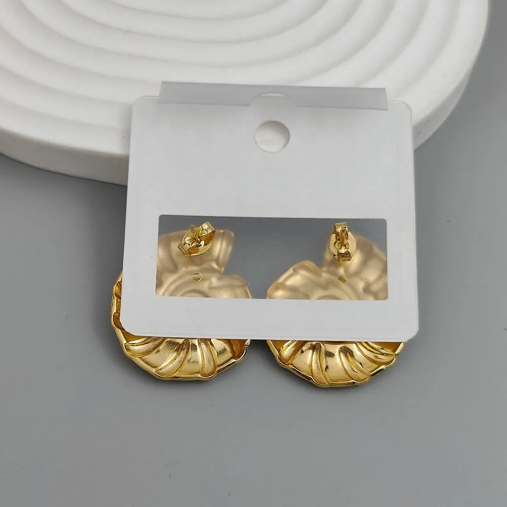 Creative Conch Colored Enamel Stainless Steel Earrings, Waterproof and No Rust-Rusting Women's Earrings, Party Jewelry