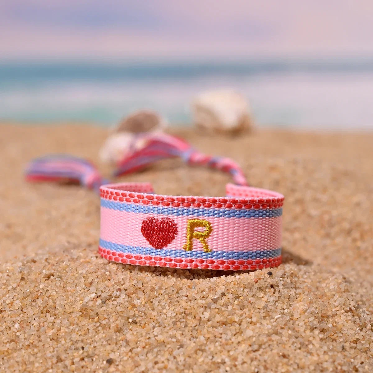 Handwoven Initial Letter Bracelet | Personalized Friendship Gift for Women