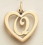 SUNIBI Stainless Steel Letter Heart Shape Hollow Pendant Charm for Bracelet Necklaces  for Women DIY Jewelry Making
