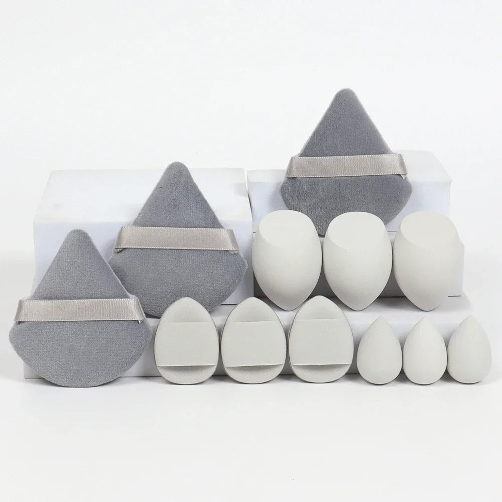 12pcs/15pcs Makeup Sponge Set | Super Soft Foundation Blender & Powder Puffs
